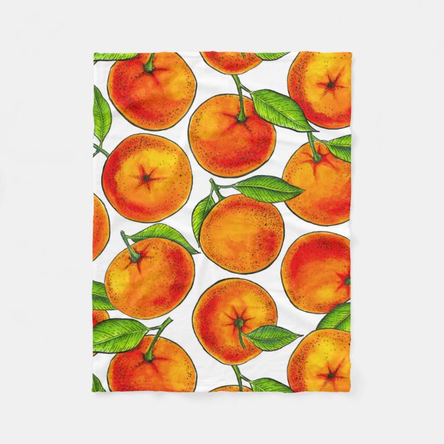 Manta Polar Naranjas (Anverso)