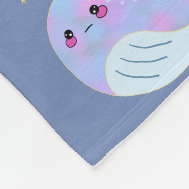 Manta Polar Narval serio Kawaii (Esquina)