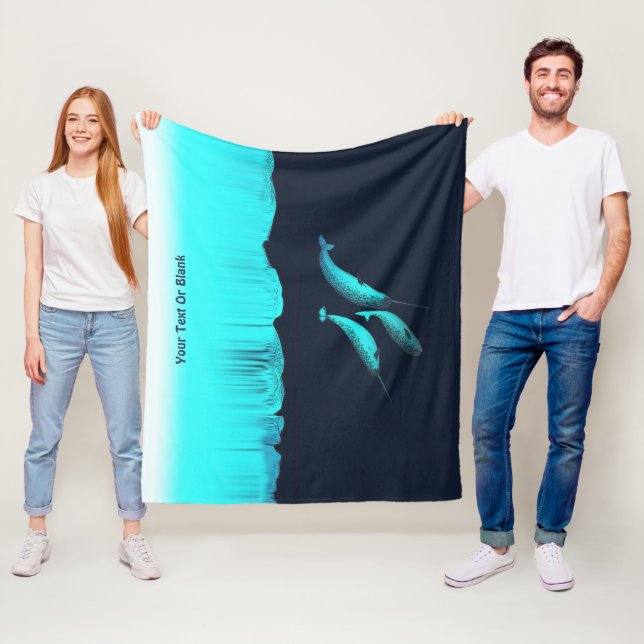 Manta Polar Narwhal Bajo El Hielo (In situ)