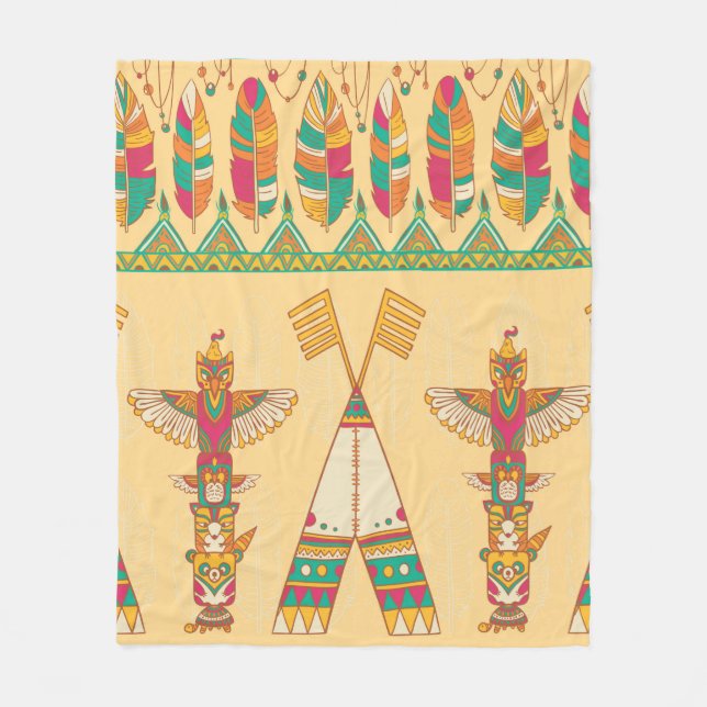 Manta Polar Native american indigenous ornamental seamless pat (Anverso)