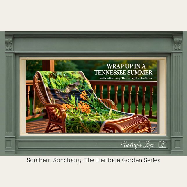 Manta Polar Native Butterfly Weed & Hummingbird Throw (Subido por el creador)