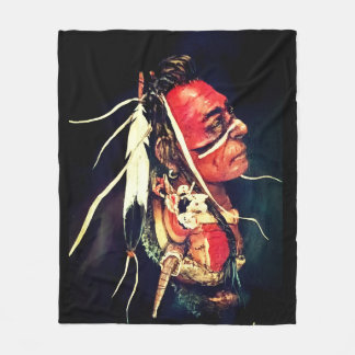 Manta Polar Native Warrior "Kaw" Fleece Blanket