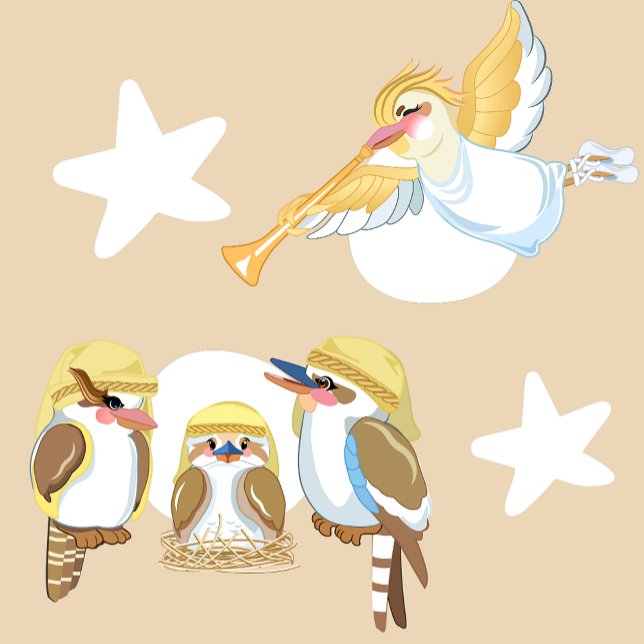 Manta Polar Natividad de los Navidades Kookaburra (Subido por el creador)