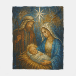 Manta Polar Nativity Stained Glass Mosaic | Holy Family
