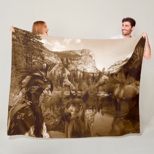 MANTA POLAR NATIVO AMERICANO (In situ)