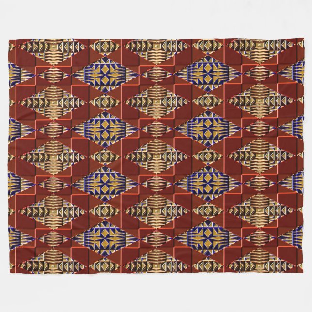 Manta Polar Nativo americano moderno 16 (Frente (Horizontal))