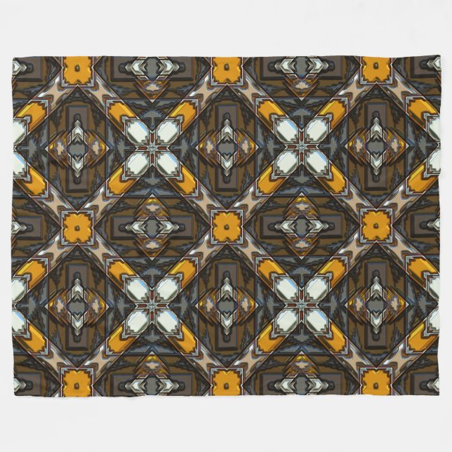Manta Polar Nativo americano moderno 3 (Frente (Horizontal))