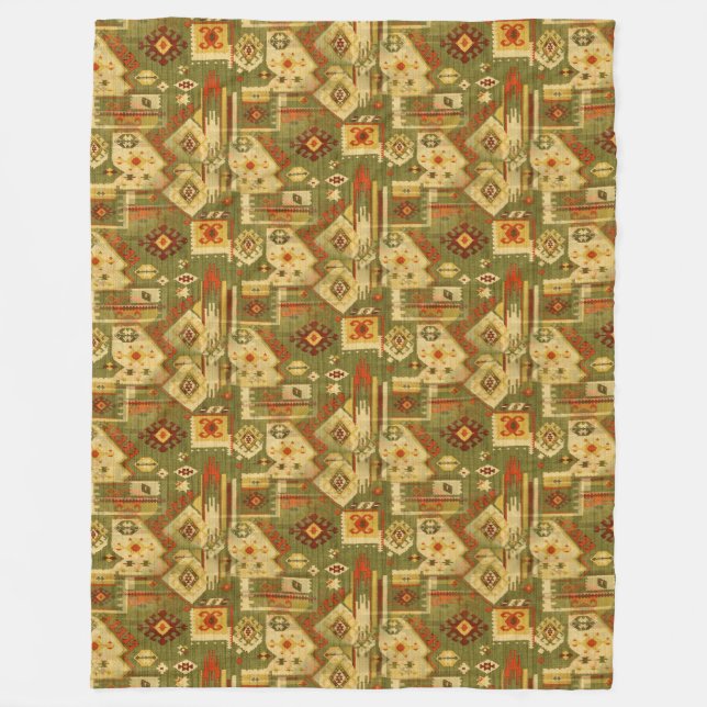 Manta Polar Nativos americanos de tejido tribal I + sus ideas (Anverso)