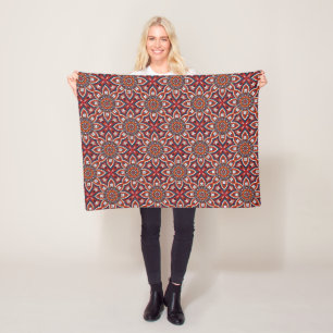 Manta Polar Naturaleza paradisíaca Boho Floral Mandala