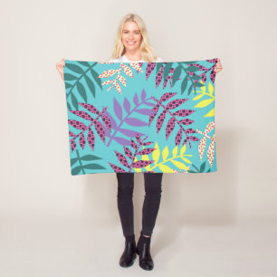 Manta Polar Nature Floral Girly Trendy