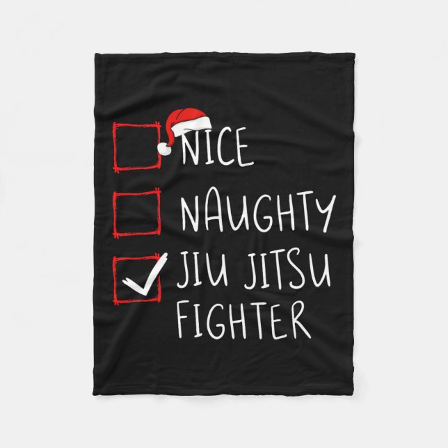 Manta Polar Naughty Jiu Jitsu Fighter List Navidades Sant (Anverso)