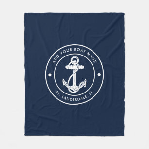 Manta Polar Nautical Anchor Nautical Boating Navy Blue Boating