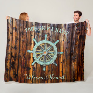 Manta Polar Nautical Theme Bronze Captains Wheel