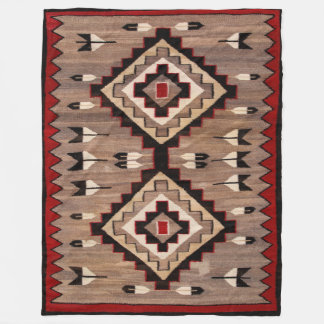 Manta Polar NAVAJO FEATHER PATTERN TAPESTRY 1900 reprint