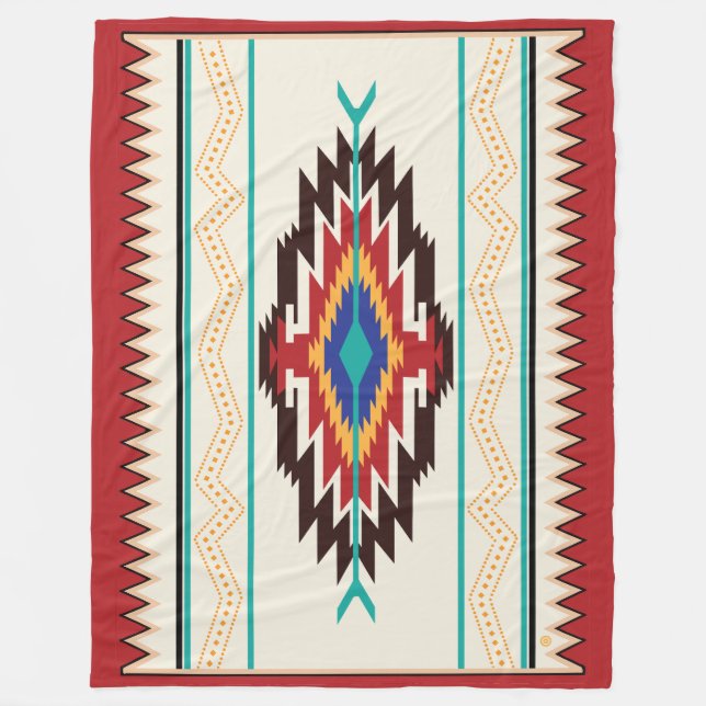 Manta Polar Navajo Fleece Blanket (Anverso)
