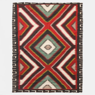 Manta Polar Navajo Horse Saddle Blanket 1890s Print