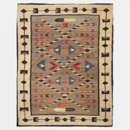 MANTA POLAR NAVAJO HORSE SADDLE BLANKET PRINT FROM 1900