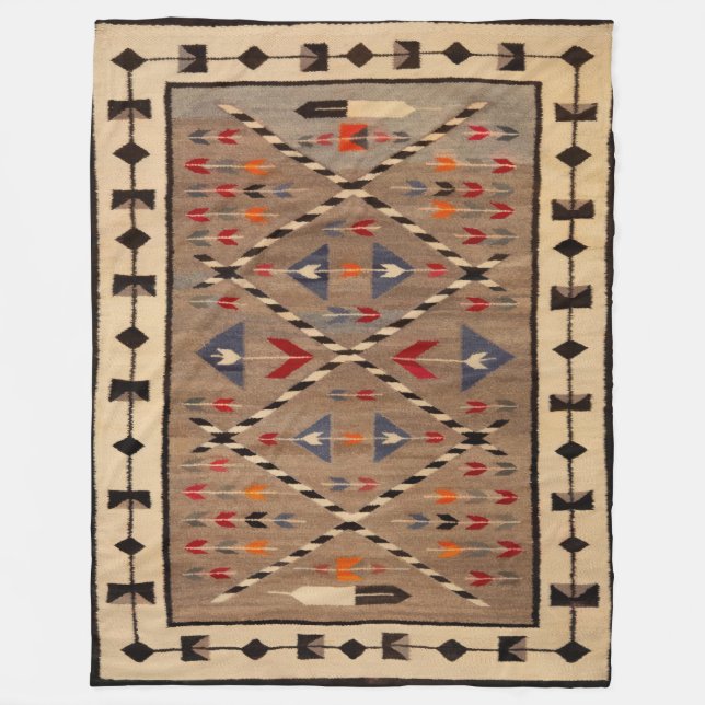 MANTA POLAR NAVAJO HORSE SADDLE BLANKET PRINT FROM  1900 (Anverso)