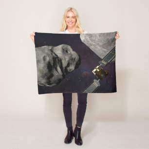 Manta Polar Nave Espacial Dart Y El Líquido Antes Del Impacto