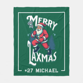 Manta Polar Navidad Alegre Laxmas Personalizada de Lacrosse