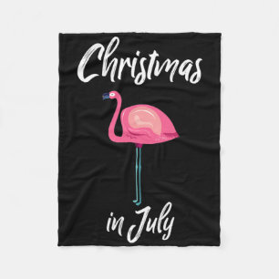Manta Polar Navidad Divertida En Julio Flamenco De Verano Surf