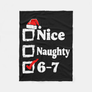 Manta Polar Navidad Divertida Meme Bonito Travieso 6 7 Seis Si