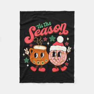 Manta Polar Navidad Es La Temporada Concha Mexicana Pan Dulce