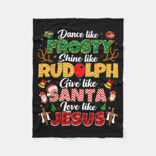 Manta Polar Navidad Jesús Cristiano Baile Como Frosty Hombres
