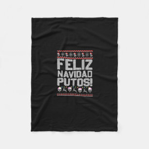 Manta Polar Navidad Putos Funny Navidades feos de México Fiest