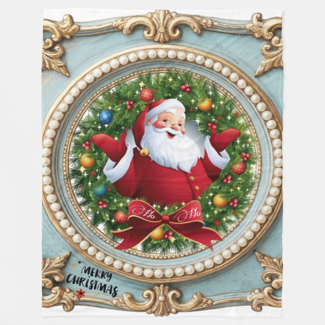 Manta Polar Navidad Santa  (Anverso)