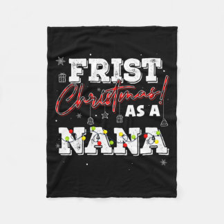 Manta Polar Navidad Vintage Primera Navidad como Nana Nuevo Be