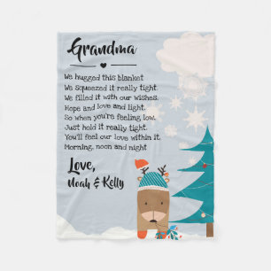Manta Polar Navidades Abuela Grammy Nana de los nietos