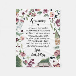 Manta Polar Navidades Abuela Grammy Nana de los nietos