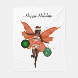 Manta Polar Navidades afroamericanos: Fleece Fleece Blanket