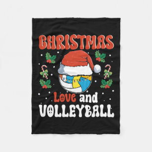 Manta Polar Navidades Amo Y Diseño Deportivo De Voleibol