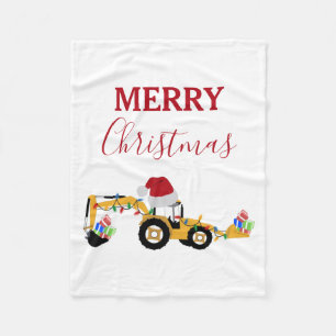 Manta Polar Navidades Backhoe Construction Truck