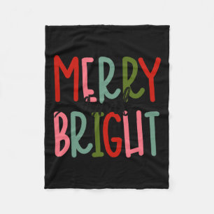 Manta Polar Navidades Brillantes Chicas Niños Toddle