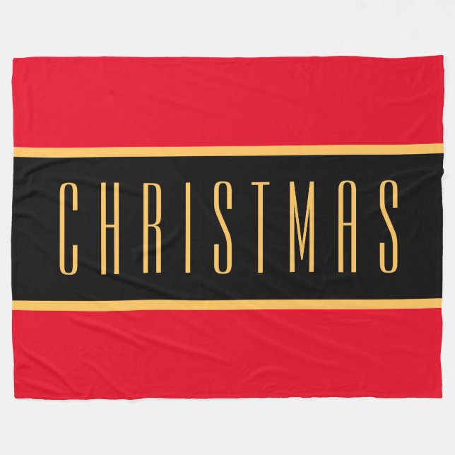 Manta Polar NAVIDADES brillantes festividades festividades fra (Frente (Horizontal))