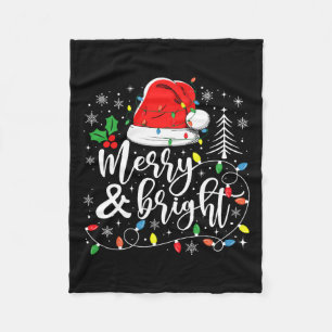 Manta Polar Navidades Brillantes Y Cerebros Encenden Navidad P