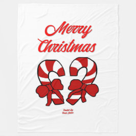 Manta Polar Navidades Candy Canes Gran Fleece Blanket