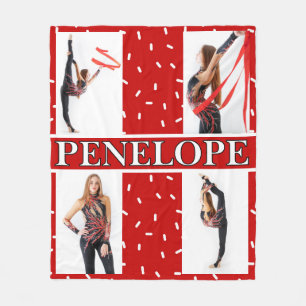 Manta Polar Navidades Candy Sprinkle 4 Collage de fotos