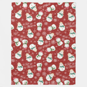 Manta Polar Navidades caprichosos de Snowflake