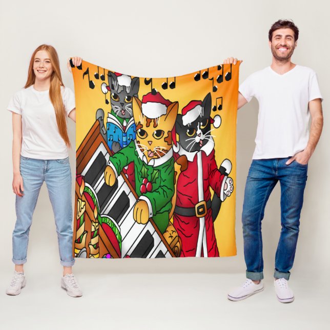 Manta Polar Navidades Carol Cats (In situ)