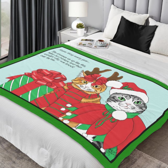Manta Polar Navidades Cat Buddies (Subido por el creador)