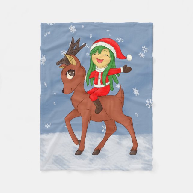 Manta Polar Navidades Cheer (Anverso)