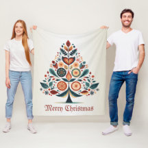 Navidades Coloridos Árboles Escandinavia Arte Popu