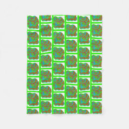 Manta Polar Navidades coloridos Montañas de flores