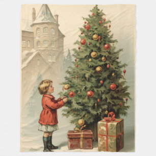 Manta Polar Navidades con historias de virtudes victorianas