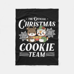 Manta Polar Navidades Cookie Baking Team divertidos X-mas Anim