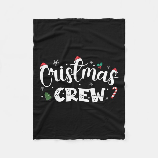 Manta Polar Navidades Crew Santa Family Mating Group Navidad B (Anverso)